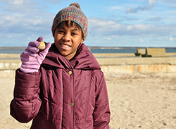 student at Sea Lab